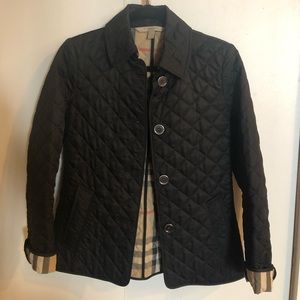 Burberry quilted button jacket